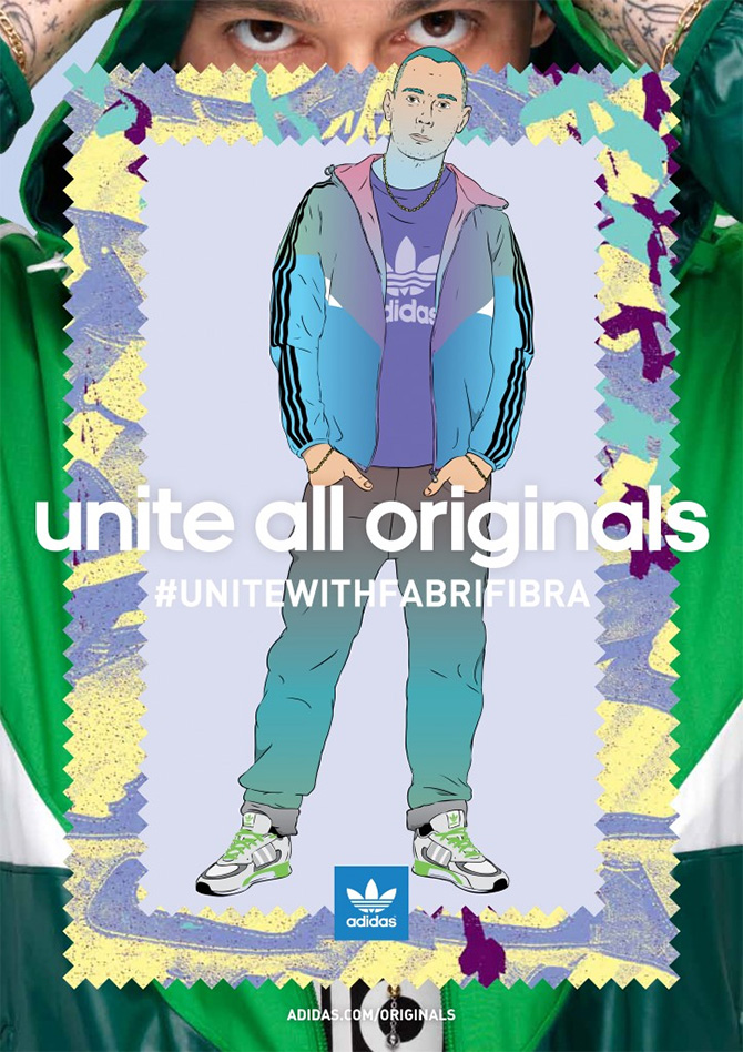 Fabri Fibra per Adidas Unite All Originals